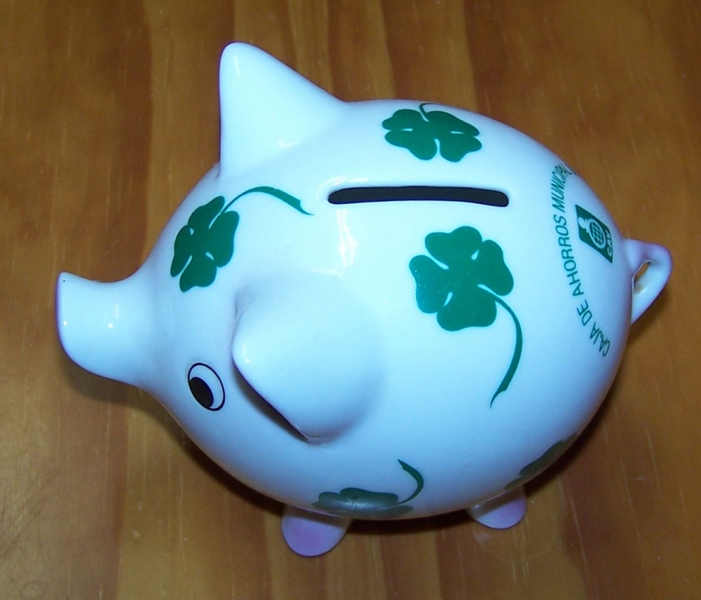 HUCHA Cerdito Caja de Ahorros de Vigo Tirelire Cochon 